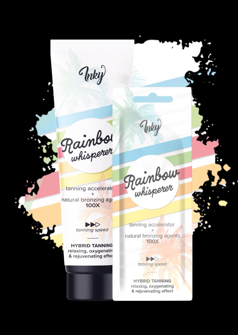 Hybrid tanning Inky Rainbow Whisperer 100X s relaxačným a omladzujúcim efektom do solária