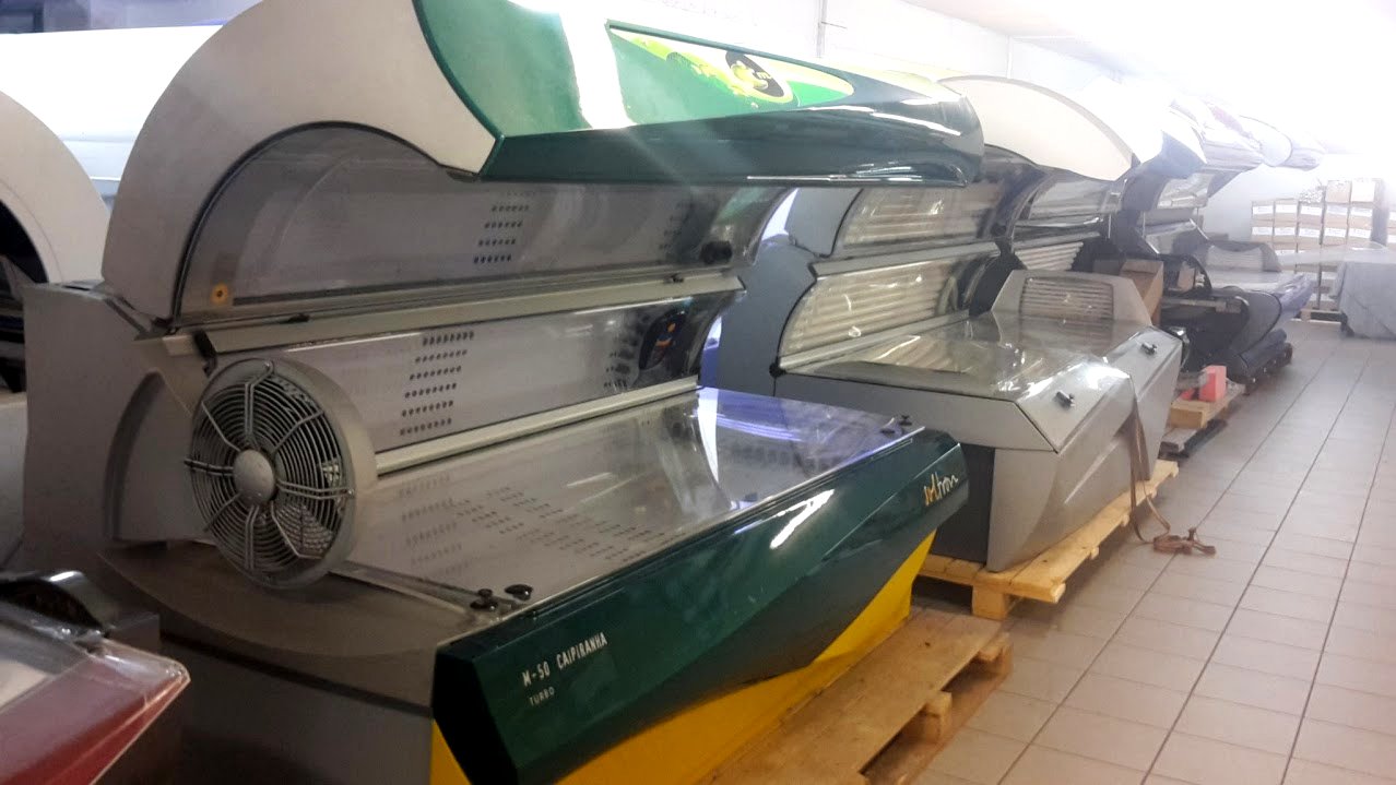 Repasované horizontálne solárium Soltron M50 s klimatizáciou